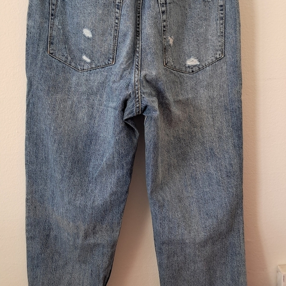 Drawstring Distressed Jeans - Picture 2 of 5